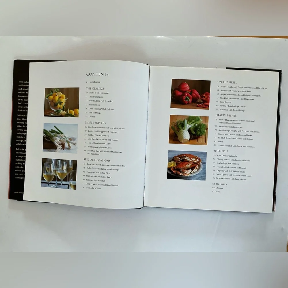 Williams-Sonoma Collection: Fish Cookbook HardCover Recipe Book